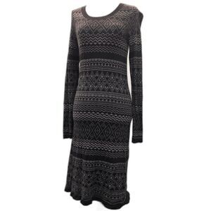 Adventura Long Sleeve Patterned Sweater Dress Size XS